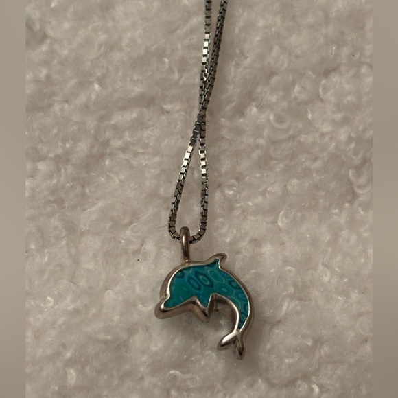 Jewelry - Child’s Silver Dolphin Pendant Necklace